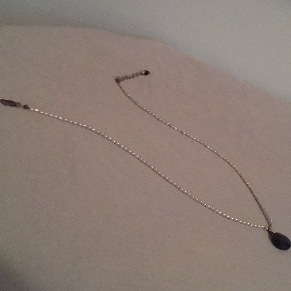 Jewelry - Freshwater pearl and jet crystal beaded necklace